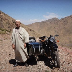 Le désert d'Agafay en Side car