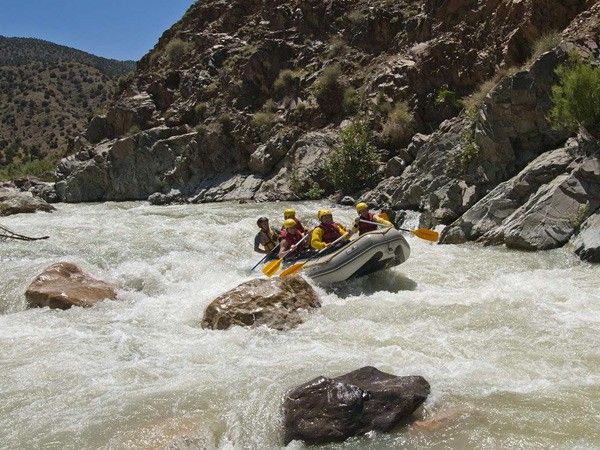Rafting dans la vallée d'Ijoukak + picnic