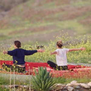 Yoga desert Agafay Maroc